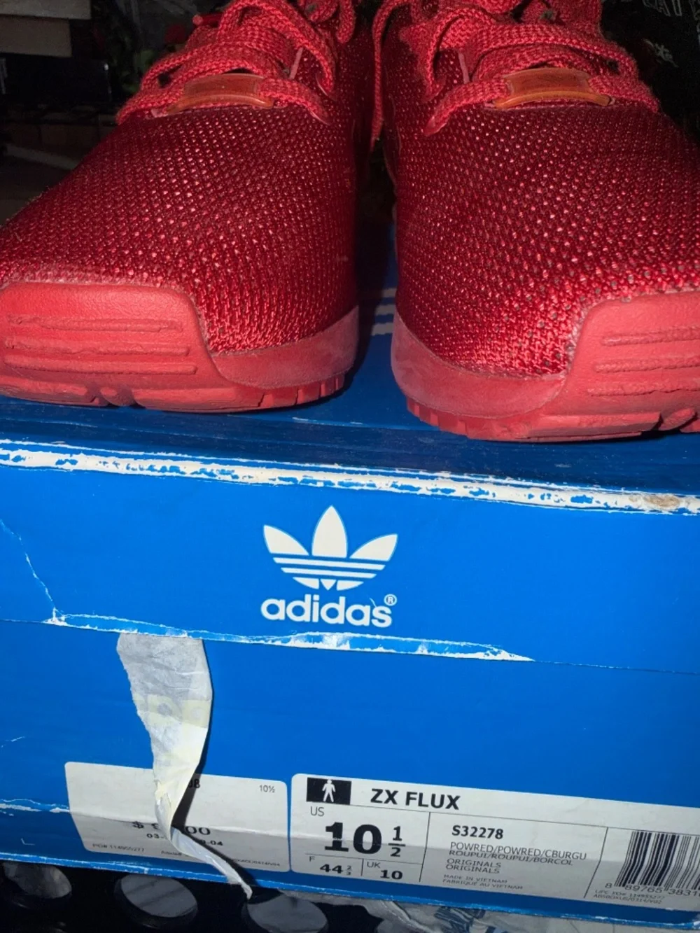 Red Adidas ZX FLUX